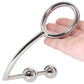 Blueline 2 Bead Stainless Steel Anal Hook & Cock Ring