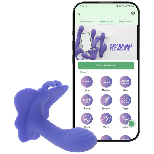 Connect App Controlled Venus Butterfly Wearable Vibe