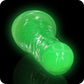RealRock Glow In The Dark 6 Inch Slim Dildo in Green
