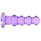 RealRock Crystal Clear Jelly 5.5 Inch Curvy Dildo in Purple