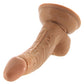 Real Skin Mini Whoppers 5 Inch Curved Dildo in Tan