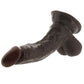 Real Skin Whoppers 6.5 Inch Dildo in Brown