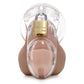 CB-3000 Clear Male Chastity Device in 3 Inch