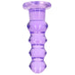 RealRock Crystal Clear Jelly 5.5 Inch Curvy Dildo in Purple