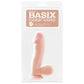 Basix 6.5 Inch Suction Base Dildo in Flesh