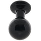 Round Butt Plug Medium in Black