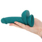 Declan 6.5 Inch Silicone Dildo in Green