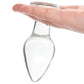 Clarity Utopian Bud Glass Butt Plug