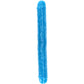 RealRock Glow In The Dark 15 Inch Double Dildo in Blue