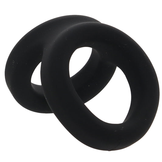 Alpha Ring Liquid Silicone Snug Tugger in Black