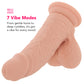 RealRock 6 Inch Vibrating Weighted Ballsy Dildo in Light