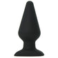 All About Anal Seamless Silicone 6 Inch Butt Plug in Black