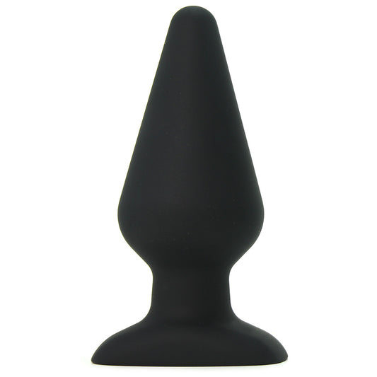 All About Anal Seamless Silicone 6 Inch Butt Plug in Black