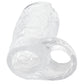 TitanMen 6 Inch Cock Sleeve with Ball Strap in Clear