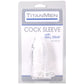 TitanMen 4.5 Inch Cock Sleeve with Ball Strap in Clear