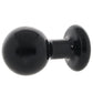 Round Butt Plug Medium in Black