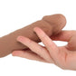 Silicone Studs Bend & Hold 16 Inch Double Dildo in Brown