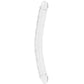 RealRock Crystal Jelly 18 Inch Double Dildo in Clear