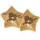 Nipple Couture Gold Sequin Star Covers