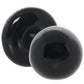 The Classic Small Round Butt Plug in Black