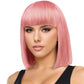 Kristen Bob Wig with Bangs in Pink