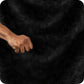 Fascinator Queen Faux Fur Throw in Black