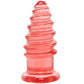 Crystal Jellies 5 Inch Anal Twist Butt Plug in Pink