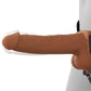 Fantasy X-tensions 7 Inch Hollow Strap-On Vibe in Brown