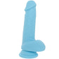 Declan 6.5 Inch Silicone Dildo in Blue