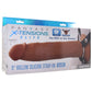 Fantasy X-tensions Elite 9 Inch Hollow Strap-On in Brown
