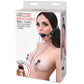 Breathable Ball Gag with Nipple Clamps