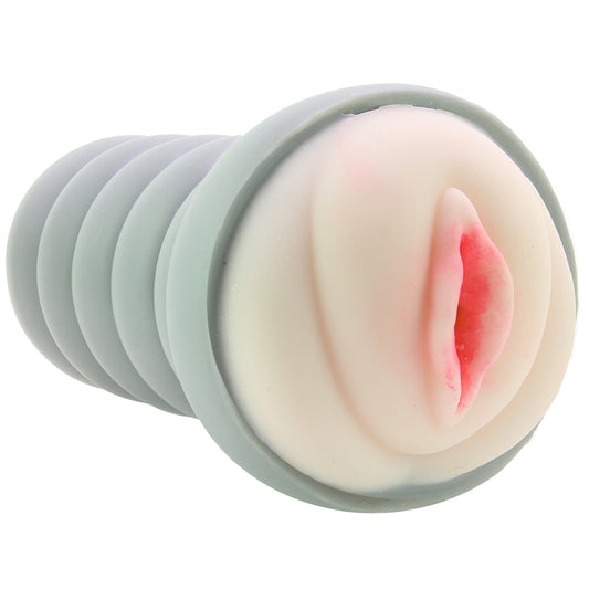 Ribbed Gripper Tight Pussy Stroker in Light