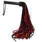 Long Suede Flogger in Black & Red