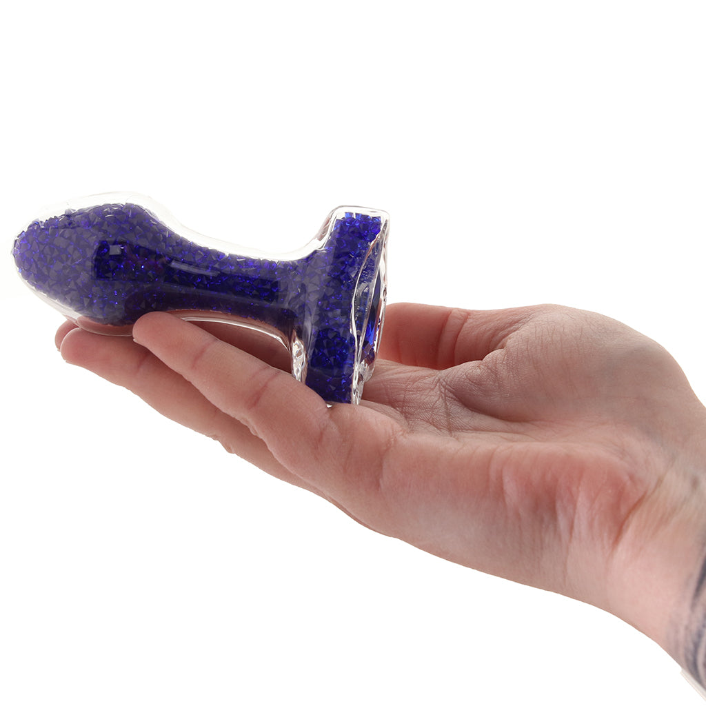 Jewel Amethyst Heart Plug in Small