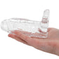 TitanMen 6 Inch Cock Sleeve with Ball Strap in Clear
