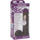 8 Inch ULTRASKYN Vac-U-Lock Cock in Chocolate