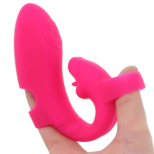 Desire Clitoral & G-Spot Finger Vibe in Pink