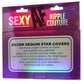 Nipple Couture Silver Sequin Star Covers