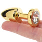 Gemsations 2 Inch Beginners Bling Bling Plug in Gold