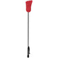 Leather Foot Riding Crop in Red