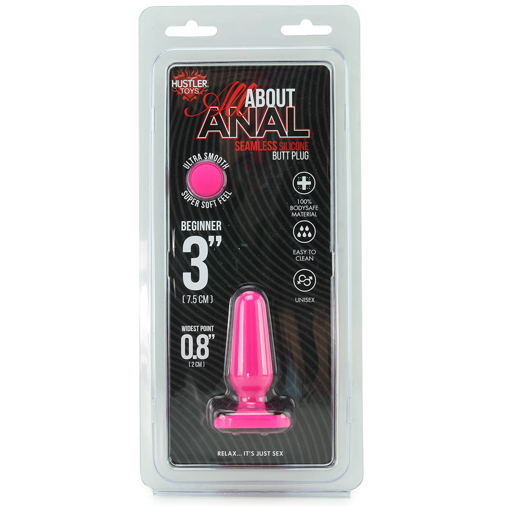 All About Anal Seamless Silicone 3 Inch Butt Plug in Pink PinkCherry Canada All About Anal Seamless Silicone 3 Inch Butt Plug in Pink PinkCherry Canada
