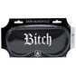 Ouch! Printed Satin Bitch Blindfold