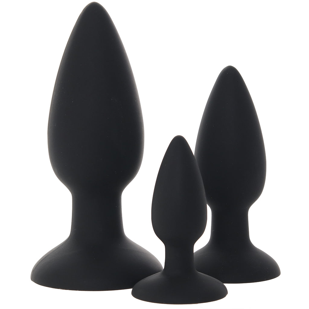 Renegade Triple Strike Silicone Butt Plug Kit