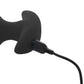 Bang! Thrusting & Vibrating Silicone Butt Plug in Black