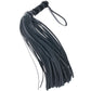 Leather Short Flogger in Black