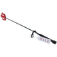 Leather Devil's Riding Crop in Red