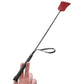 Leather Foot Riding Crop in Red