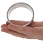 Rock Solid The Brushed Alloy Cock Ring in X-Large