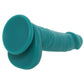 Declan 6.5 Inch Silicone Dildo in Green