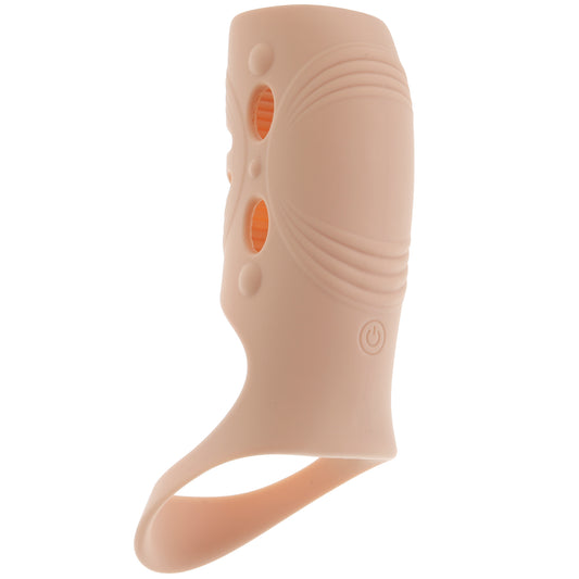 Performance Maxx Open-Ended Vibrating Penis Sleeve in Light